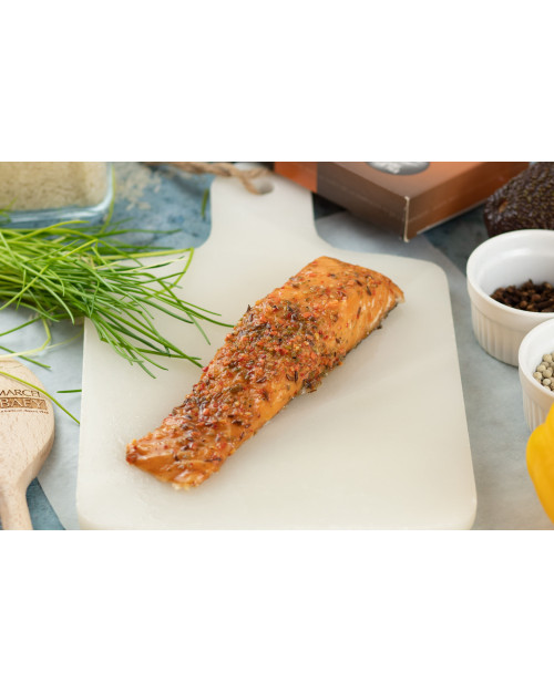 Délices (pavés) de saumon fumé et cuit à la provençale 1kg