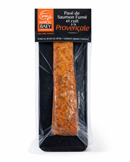 Délices (pavés) de saumon fumé et cuit à la provençale - 120g - 1 pavé