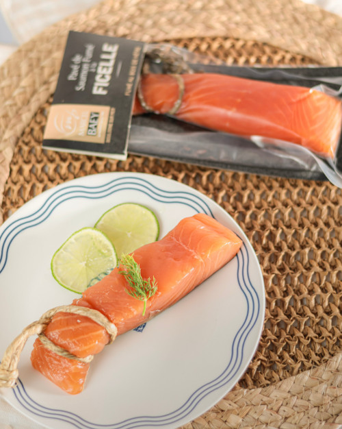 Pavé de saumon fumé à la ficelle - 120g - 1 pavé