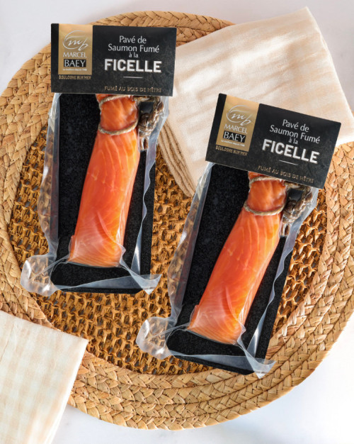 Pavé de saumon fumé à la ficelle - 120g - 1 pavé
